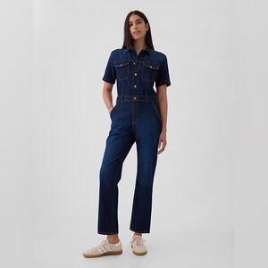 GAP Dark Blue Denim Jumpsuit EUC Sz 6